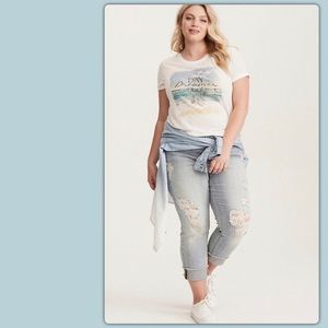 Torrid Daydreamer Roll Cuff Tee